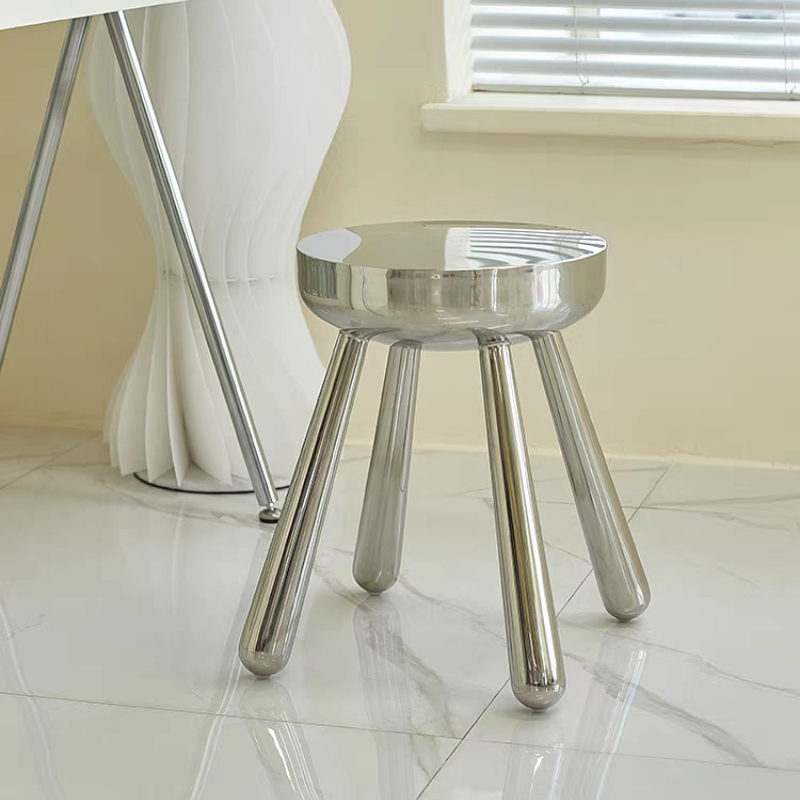 Home Bar Seating - Mobili nordici Sgabello in acciaio inossidabile