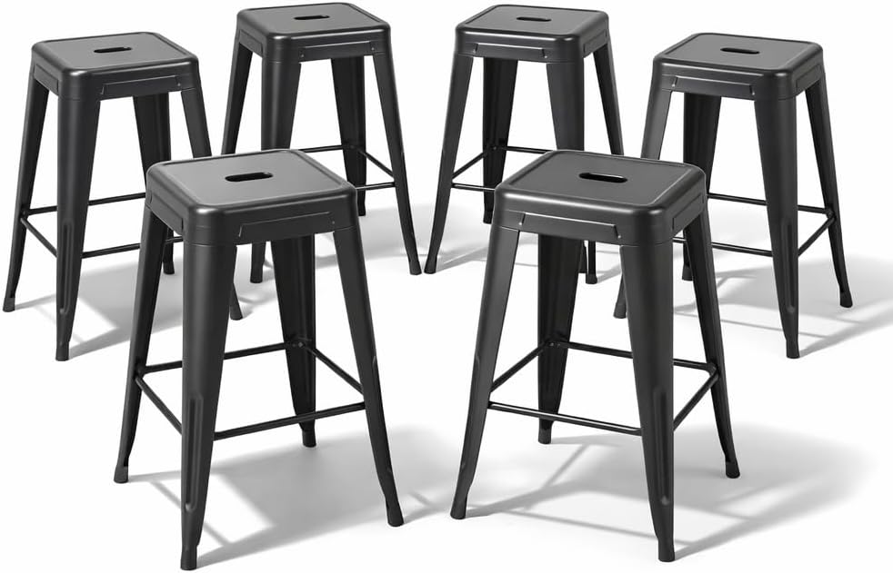 Home Bar Seating - Set di 6 sgabelli da bancone
