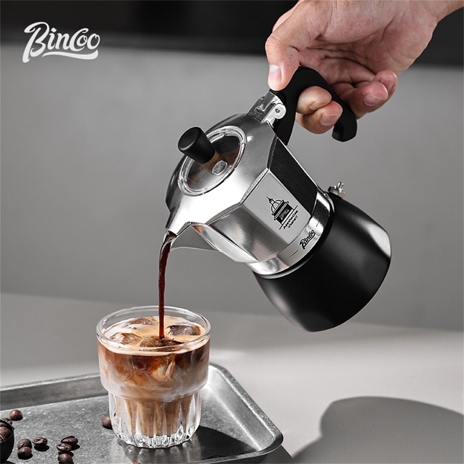 Home Barista - BINCOO Pentola Moka a Doppia Valvola,