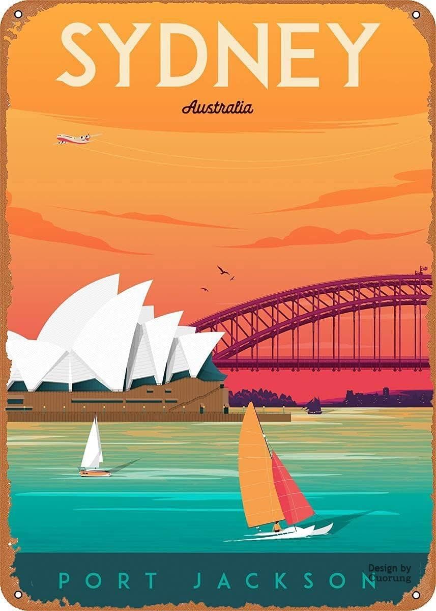 Home Bar Sydney - Decorazione per la Stanza dell'Uomo, Targa