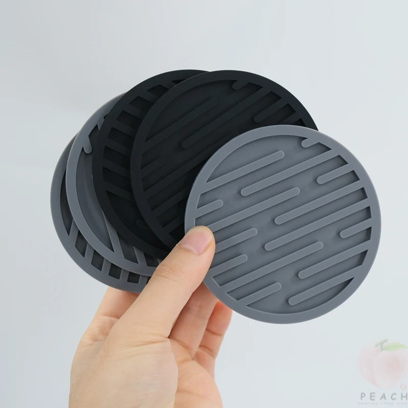 Bar Mat Rubber - Sottobicchieri in silicone da 10 cm