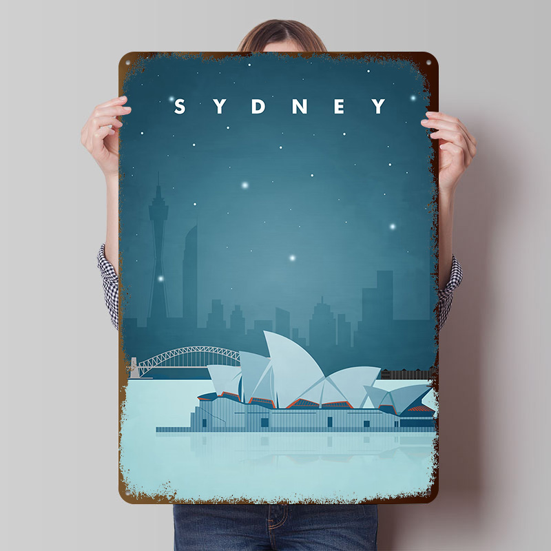 Home Bar Sydney - Poster di Sydney Personalizzato, Insegne in