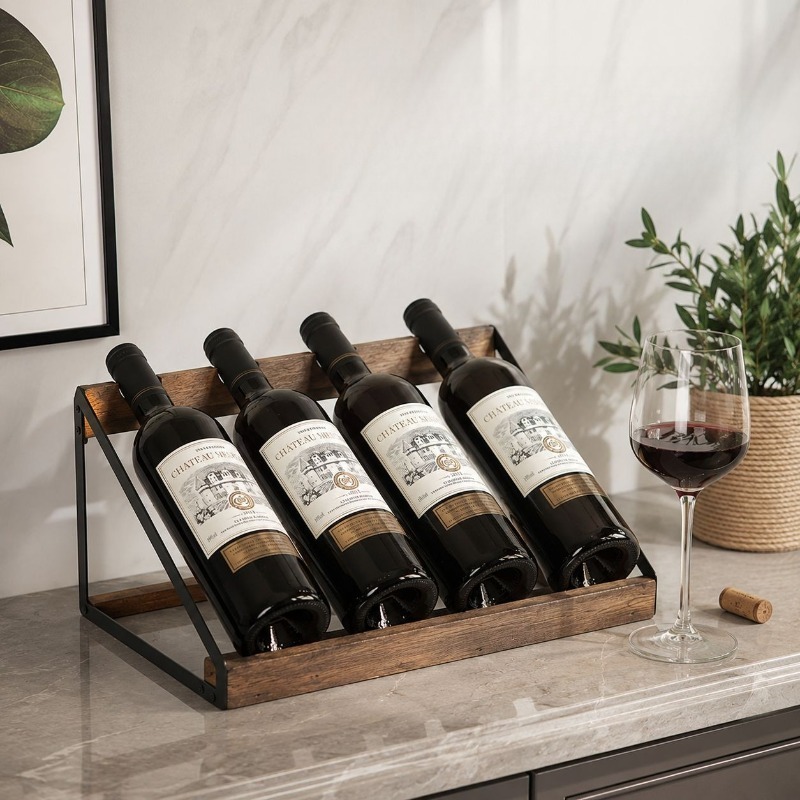 Porta Bottiglie di Vino in Leg - Home Bar Stand recensione e prezzo