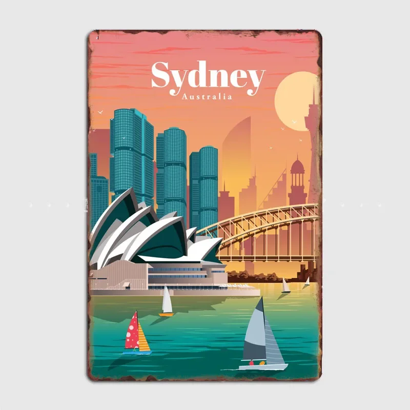 Poster Vintage in Metallo di P - Home Bar Sydney recensione e prezzo
