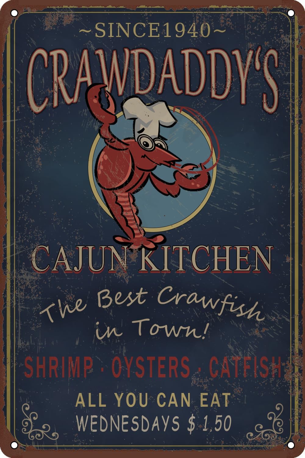 Targa in metallo Beat Crawfish - Home Bar And Restaurant recensione e prezzo