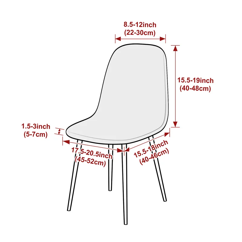 1PC Jacqaurd Shell Fodera per  - Home Bar Seating recensione e prezzo