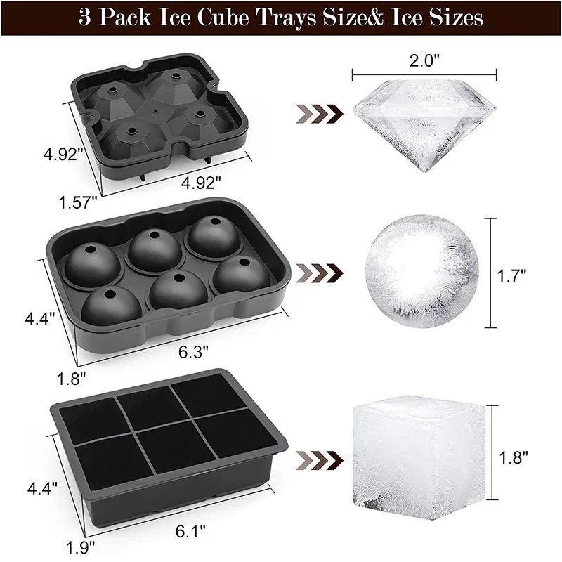 Grandi vassoi per cubetti di g - Ice Mold Sphere recensione e prezzo
