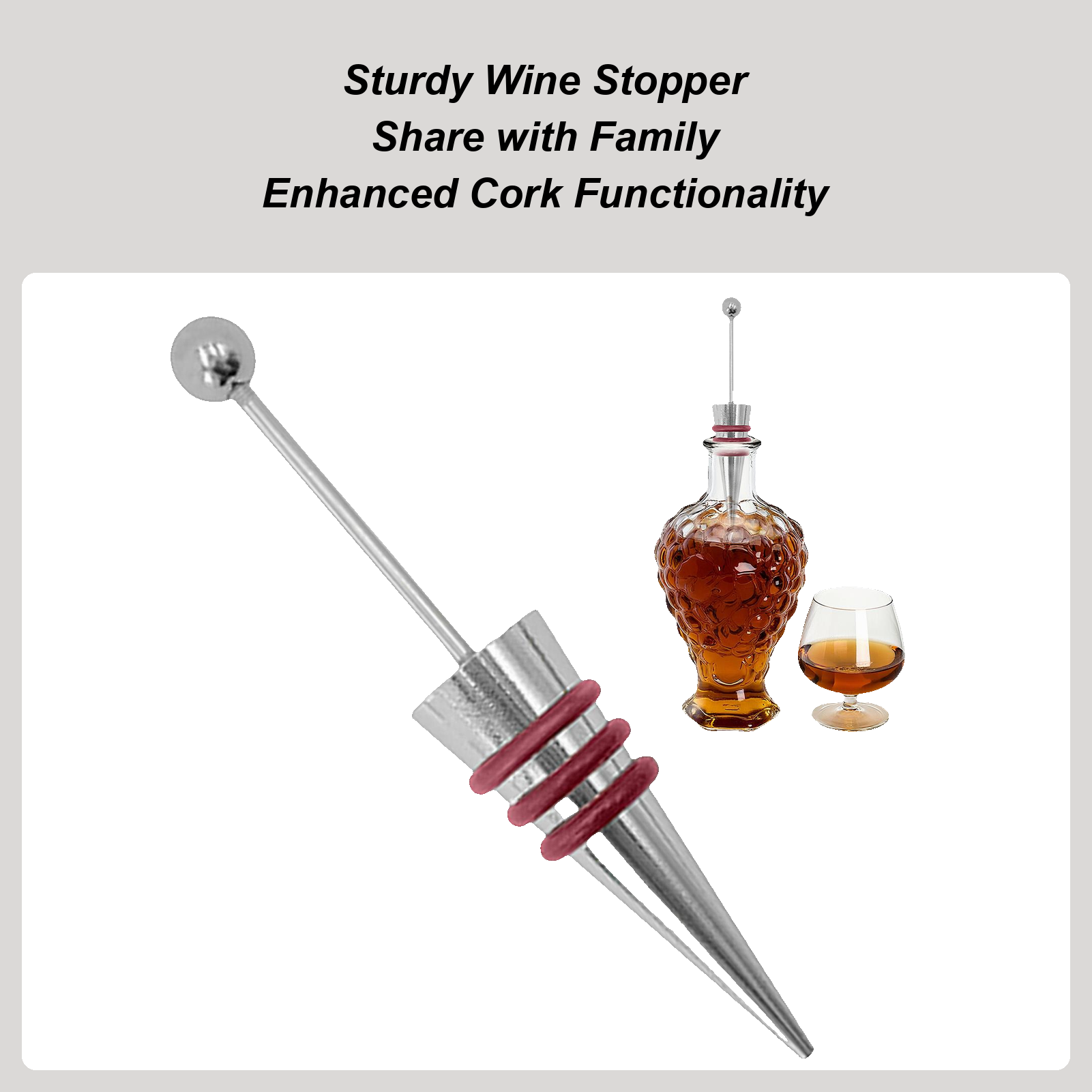 Tappo per vino in lega di sili - Home Bar Supplies recensione e prezzo
